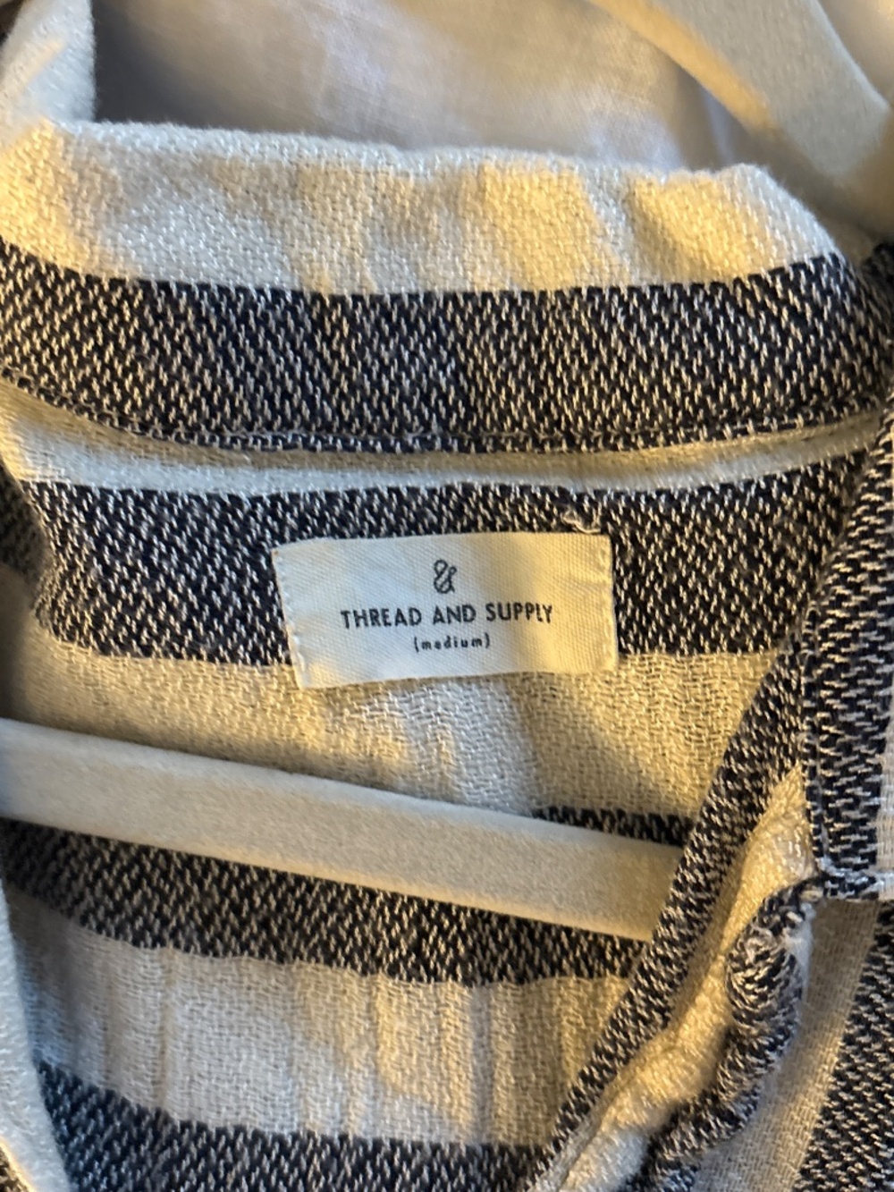 Contrast stripe button down - Picture 2 of 3